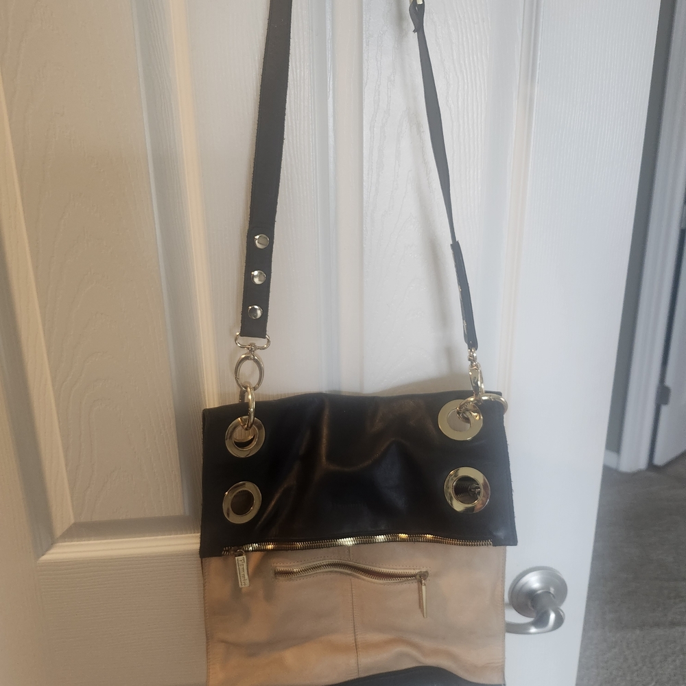 Hammitt Black and Tan Reversible Crossbody Bag